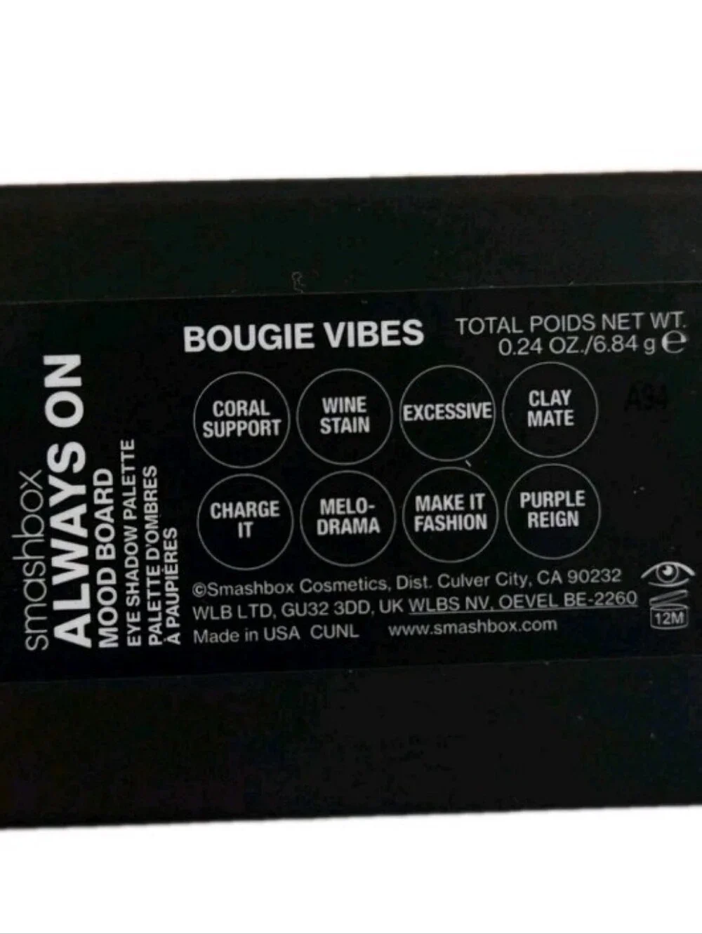 Smashbox Always On Mood Board Eyeshadow Palette - Bougie Vibes (NEW IN BOX)